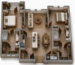 2 Bedroom 3102 floor plan